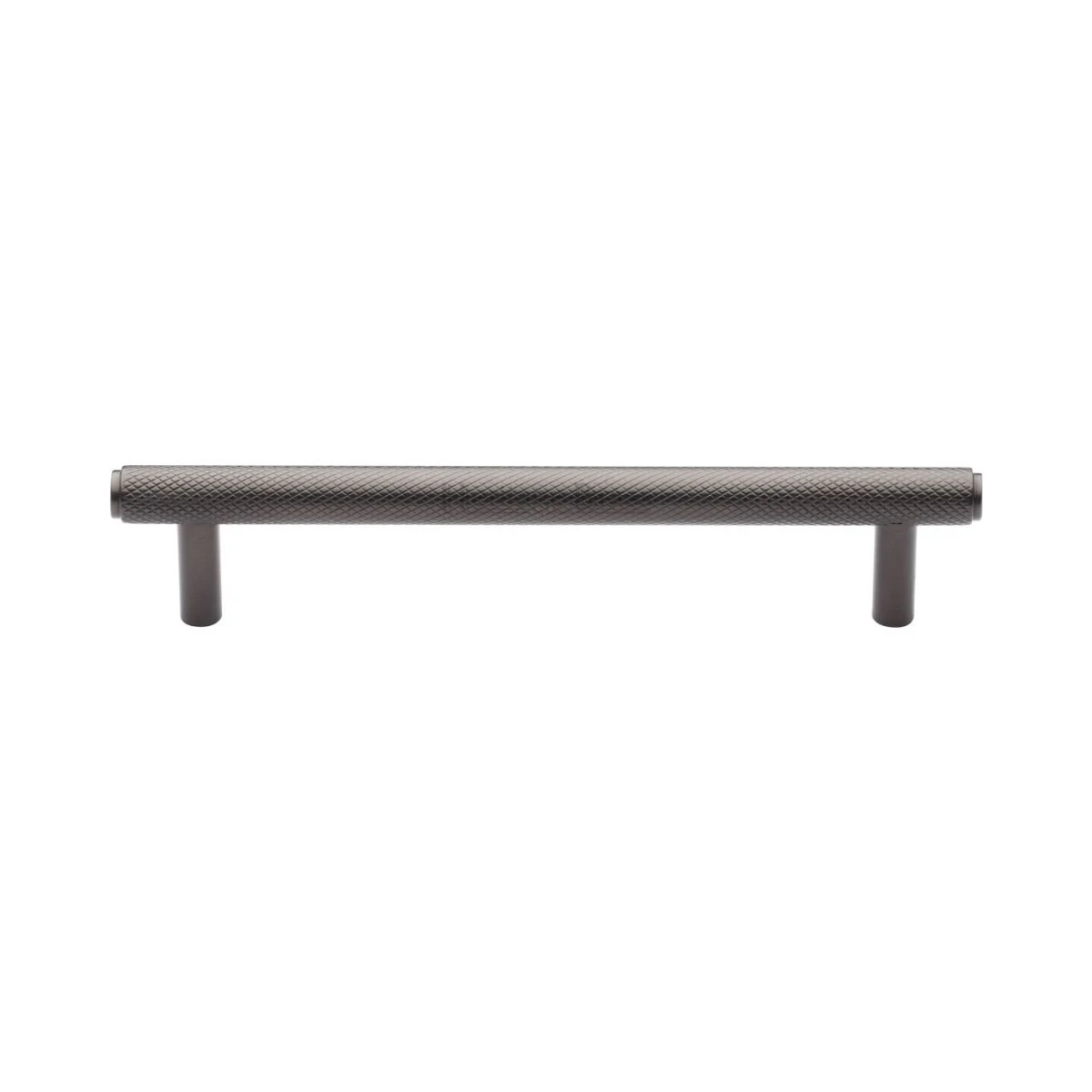 Fully Knurled Pattern T Bar Cabinet Pull Handle - Available In Three Sizes - Matt Bronze (Lacquered)