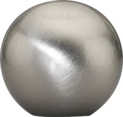 Globe Shaped Cabinet Knob Without Rose - 25mm Diameter - Satin Nickel