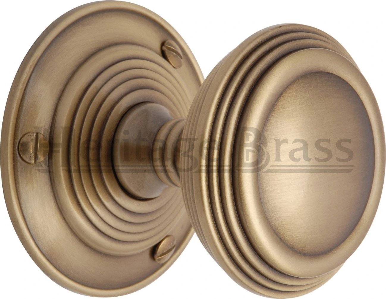Goodrich Mortice Knobs - Antique Brass (Gloss Lacquered)