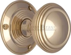 Goodrich Mortice Knobs - Polished Brass (Lacquered)