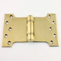 Fire Rated Parliament Projection Hinges - Grade 13 - CE / UKCA Marked - Certifire Approved - 120kg Weight Limit - Polished Brass PVD Plated