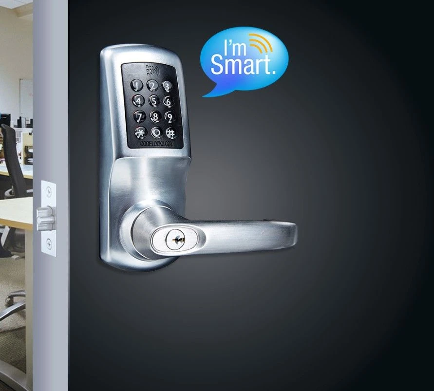 Heavy Duty Digital Smart Lock - Mobile/ Key/ RFID Card Operated - Satin Stainless Steel - Image 3
