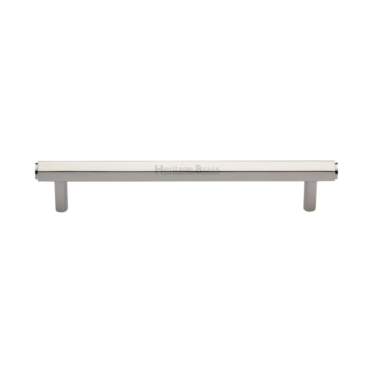 Hexagonal Profile Cabinet Pull Handle - Available In Three Sizes - Polished Nickel