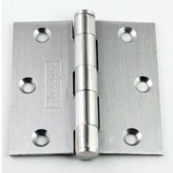 Plain Bearing Wide Leaf Hinges - 76mm X 76mm - Satin Stainless Steel