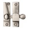Straight Arm Looking Sliding Sash Window Fastener With Round Knob - Satin Nickel