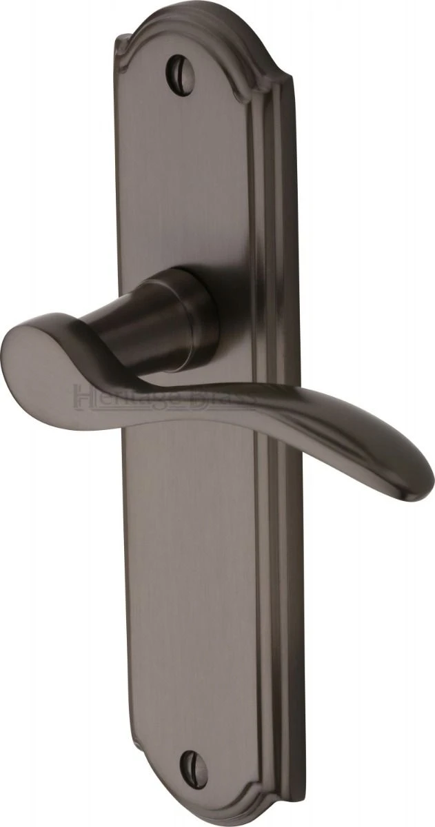 Howard Lever Door Handles On A Backplate - Matt Bronze (Lacquered) - Image 2
