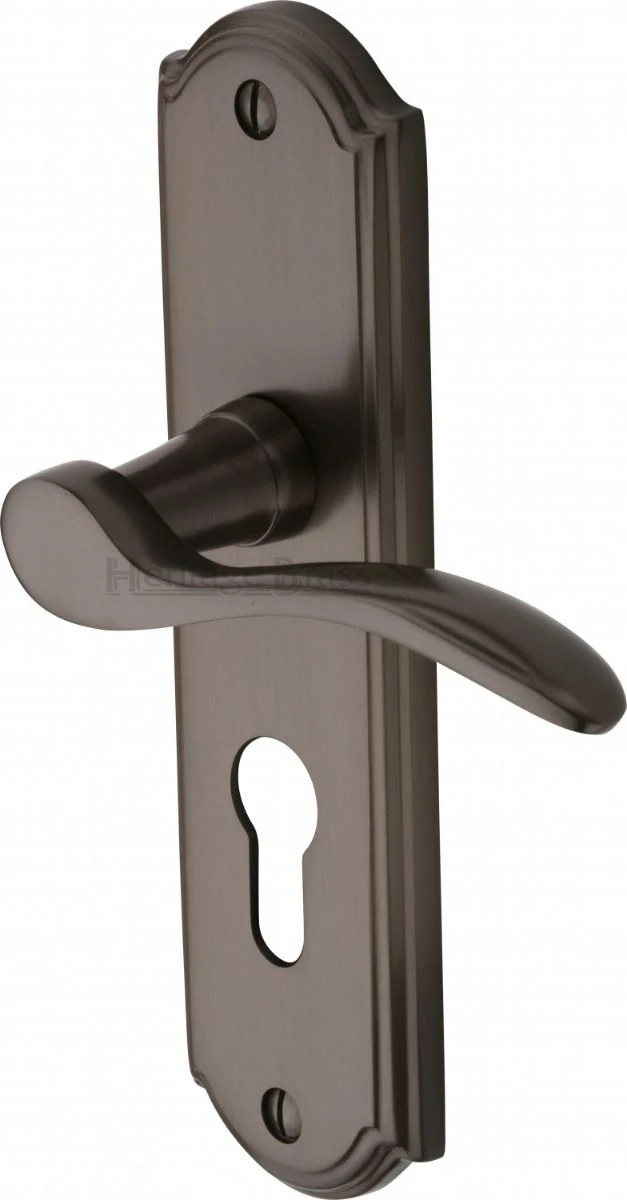 Howard Lever Door Handles On A Backplate - Matt Bronze (Lacquered) - Image 4