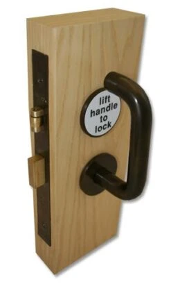 Accessible Toilet Lock & Handle Set For Disabled WC Toilets - Imitation Bronze Metal Antique - (IBMA)