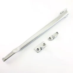 Modern Design Basta Style Casement Window Stay - 254mm Long - Polished Chrome