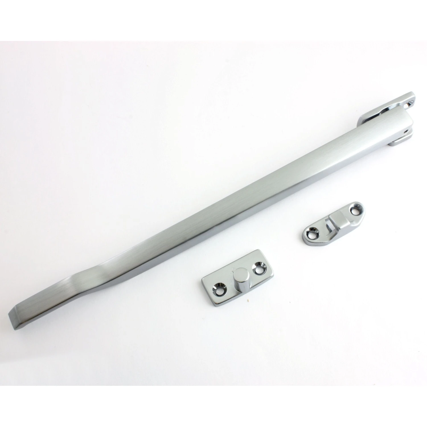 Modern Design Basta Style Casement Window Stay - 254mm Long - Satin Chrome