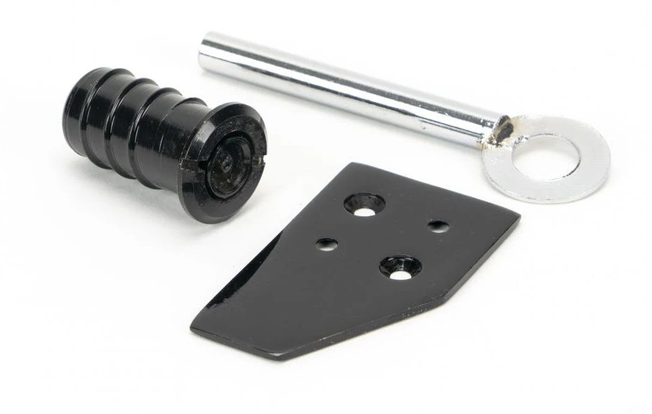 Key Flush Sash Stops - 28mm - Sliding Sash Windows Locks - Black - Image 2