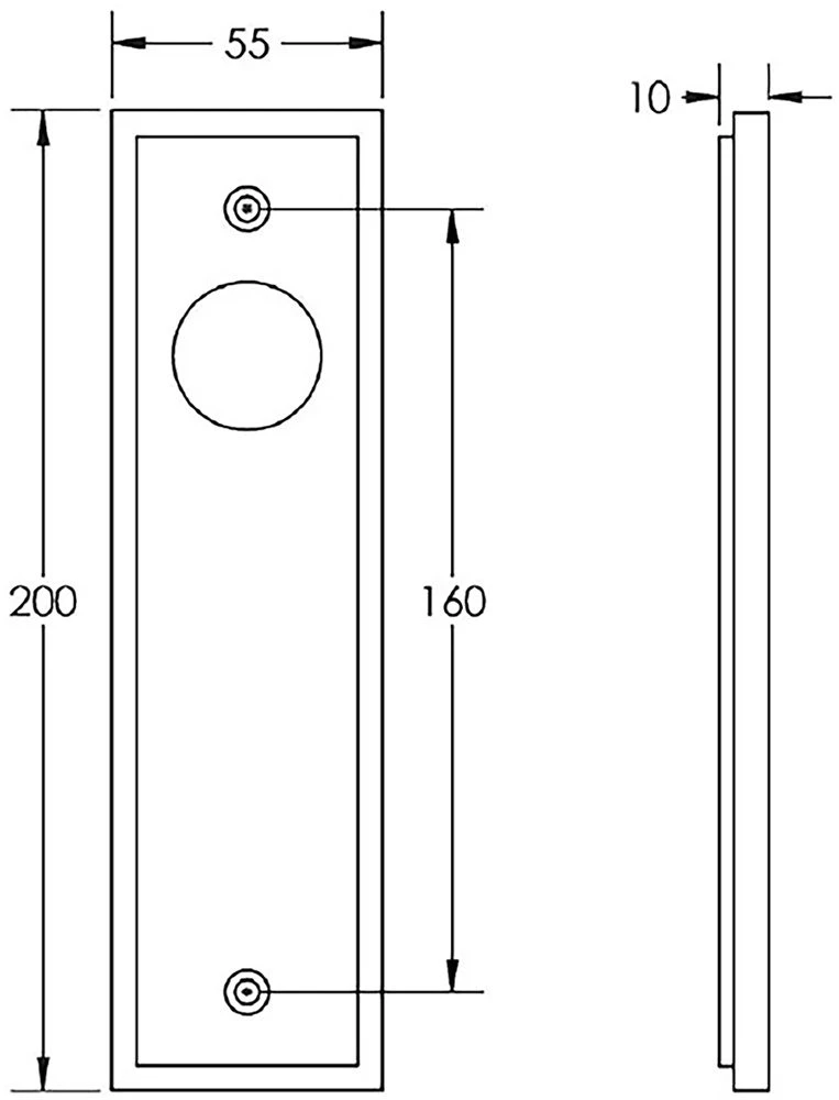 Tappered Pattern Lever Handle On A Large Rectangular Backplate - Antique Brass (Lacquered) - Image 7