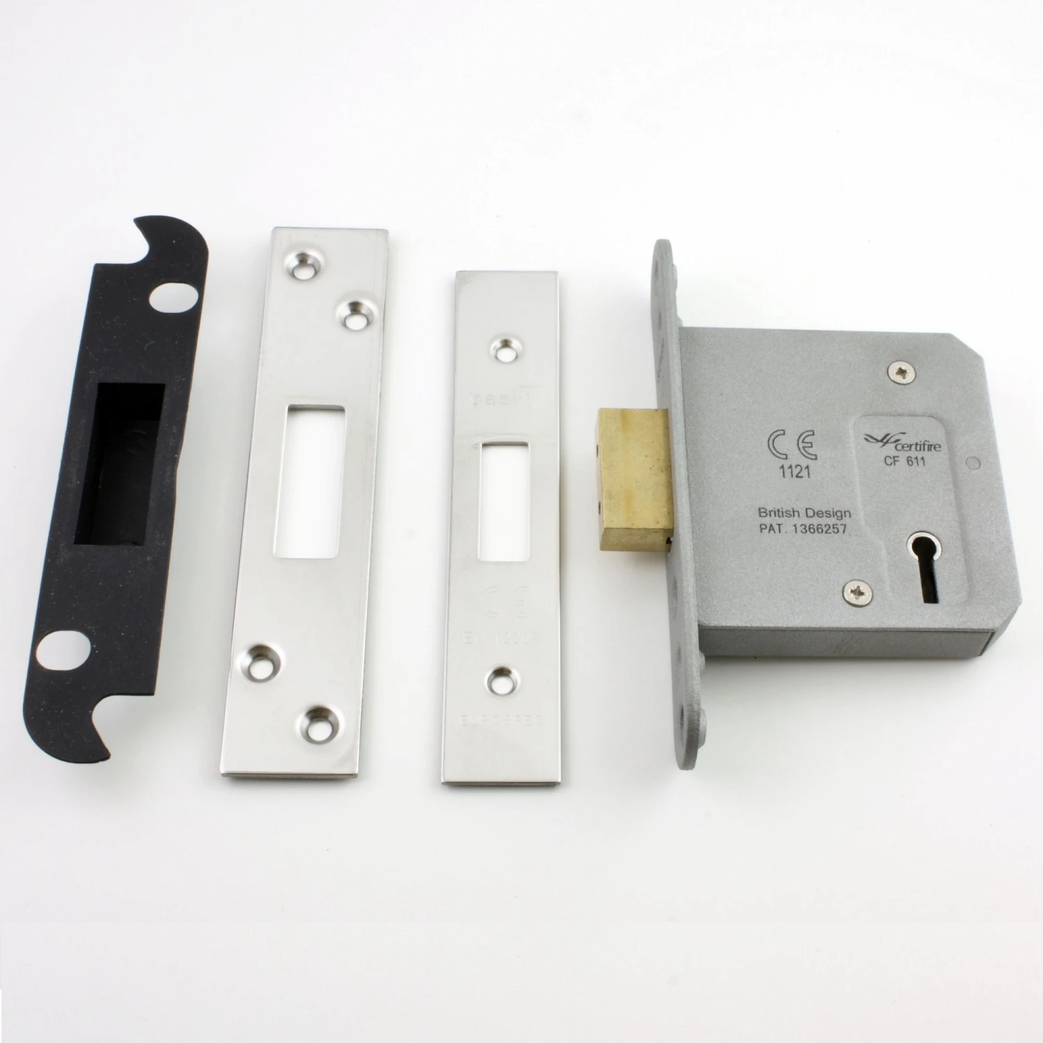 Architectural Quality 3 Lever Mortice Dead Lock - CE / UKCA Marked - Fire Rated - Certifire Approved - Polished Stainless Steel - Image 4