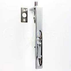 Lever Action Flush Bolt For Double Doors - Polished Chrome