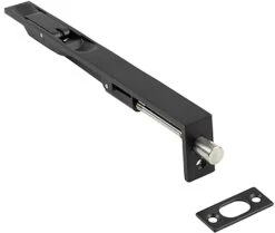 Lever Action Flush Bolt - Two Sizes Available - Suitable For Use With FD30 / FD60 Doors - Matt Black