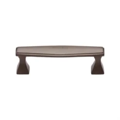 Art Deco Style Stepped Pattern Cabinet Pull Handle - Available In Four Lengths - Matt Bronze (Lacquered)