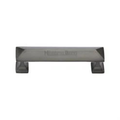 Chunky Design Raised Section Cabinet Pull Handle - Available In Three Lengths - Matt Bronze (Lacquered)
