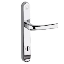 Multi Point Door Handles - TS007 2 Star Rated - 92mm Euro Centres - 211mm Bolt Centres - Polished Chrome