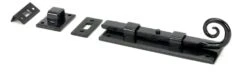 Monkeytail Pattern Straight Design Universal Door Bolt - Black