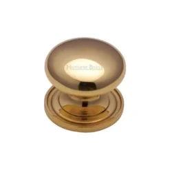 Mushroom Cupboard Knob - Polished Brass (Lacquered)