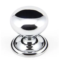 Mushroom Shaped Cupboard Door Knob - Two Sizes Available - Polished Chrome
