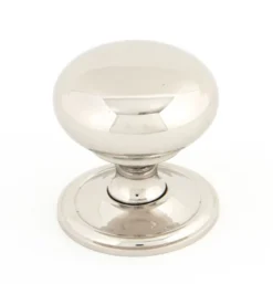 Mushroom Shaped Cupboard Door Knob - Two Sizes Available - Polished Nickel