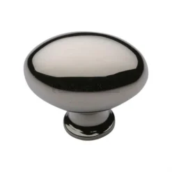 Oval Cupboard Knob - Polished Nickel