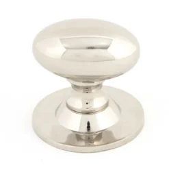 Oval Shaped Cupboard Door Knob - Two Sizes Available - Polished Nickel