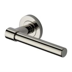 Phoenix Lever Handle On Concealed Fix Round Rose - Polished Nickel