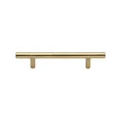 T-Bar Shape Cupboard Door Cabinet Handle - Available In Three Sizes - Polished Brass (Lacquered)
