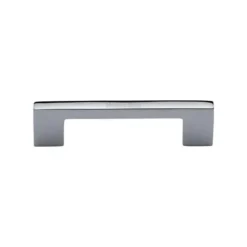 Slim Rectangular Section Cupboard Door / Drawer Pull Handle - Available In Seven Sizes - Polished Chrome