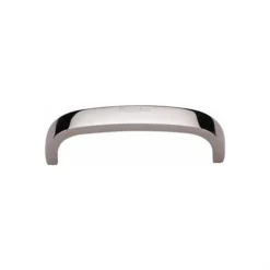 Flat D Shape Cabinet Pull Handles - Available In Three Sizes - Polished Nickel