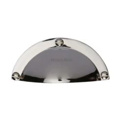 Half Moon Shape Face Fix Cup Handle - Polished Nickel