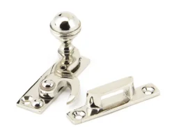 Prestbury Hook Pattern Sash Fastener - Polished Nickel