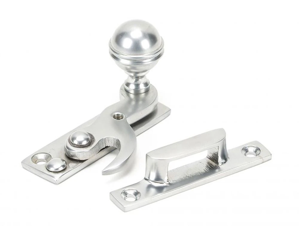 Prestbury Hook Pattern Sash Fastener - Satin Chrome