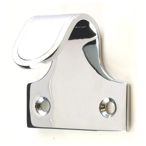 Grooved Ring Pattern Sliding Sash Window Lift - Polished Chrome - Each