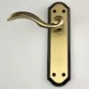 Wentworth Traditional Door Handles - Antique Brass (Lacquered)