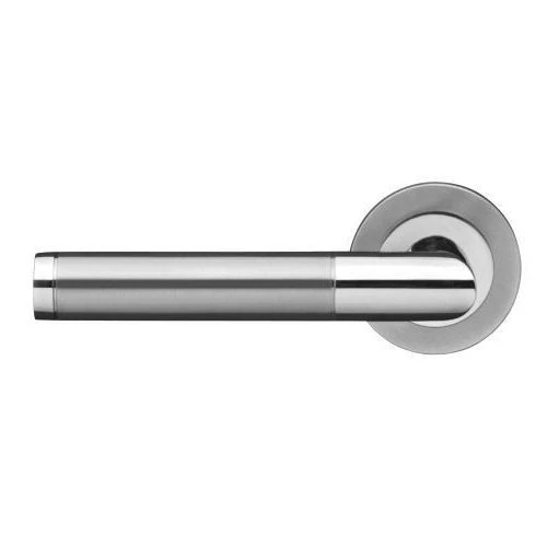 Rio Lever Handles - Dual Finish Satin & Polished Stainless Steel