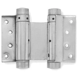 Double Action Spring Hinges - For Double Swing Doors - Silver