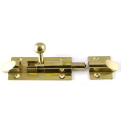 Bell Design Straight Patten Barrel Bolt - Polished Brass (Lacquered)