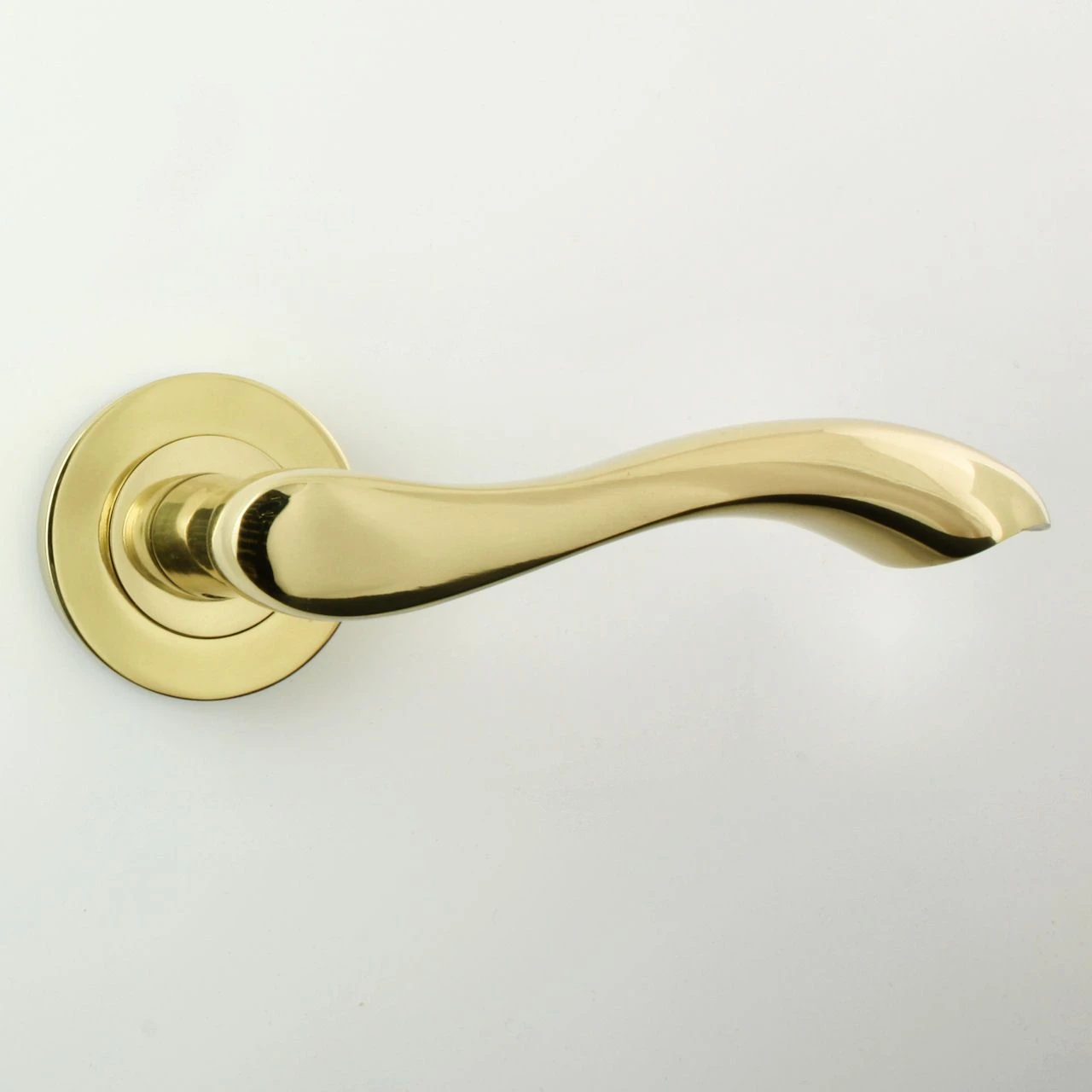 Gamma Door Handles - Polished Brass Plated - Image 5