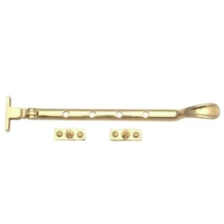 Heavy Architectural Quality - Spoon End Design Window Stay - Polished Brass (Lacquered)