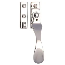 Wedge Pattern - Locking Casement Window Fastener - Polished Chrome