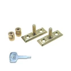 Window Stay Locks (Pack Of Two) - Polished Brass Plated