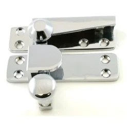 Straight Arm Pattern Sash Window Fastener - Polished Chrome