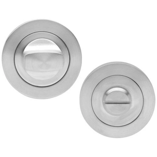 Corfu - Round Rose Lever Handles - Satin Stainless Steel - Image 2