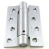 Self Closing Spring Loaded Hinges - 102mm X 76mm- Satin Chrome
