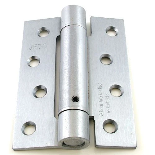 Self Closing Spring Loaded Hinges - 102mm X 76mm- Satin Chrome