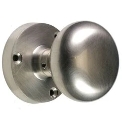 Mushroom Shape Door Knob Set - Satin Nickel