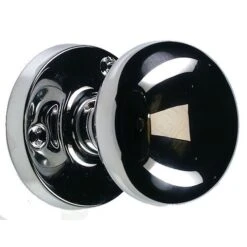 Mushroom Shape Door Knobs - Polished Chrome